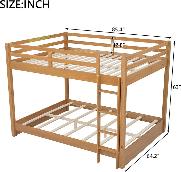 Queen Over Queen SolidWoodConstruction Bunk Bed Ladder