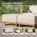 6 Pcs Patio Sectional Furniture with 10" Thick Cushion &Wide Arm