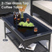 Patio Furniture Set 2 High-Back Swivel Chairs Conversation Set