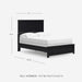 Signature Design by Ashley Maribel Transitional Full Panel Bed, Foundation or Box Spring Needed, Black