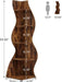 Corner Shelf, Rustic 5-Tier Wall Corner Bookshelf, Stylish Corner Small Bookcase Storage Rack Plant Stand with Unique Shape for Living Room, Home Office (1PC, Brown)