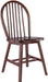 Windsor 2-Piece Chair Set, Solid Wood, Walnut Finish