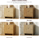6 Drawer Dresser, 63In Wood Dresser for Bedroom, Oak Dresser Drawer