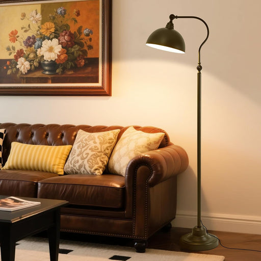 LED Floor Lamp MatteBlack RemoteBluetooth AdjustableColorTemperature