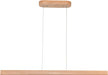 39 Inches Natural Wood Dimmable PendantLight Fixture