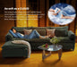 Green 116Inches L Shaped Premium Chenille Sectional