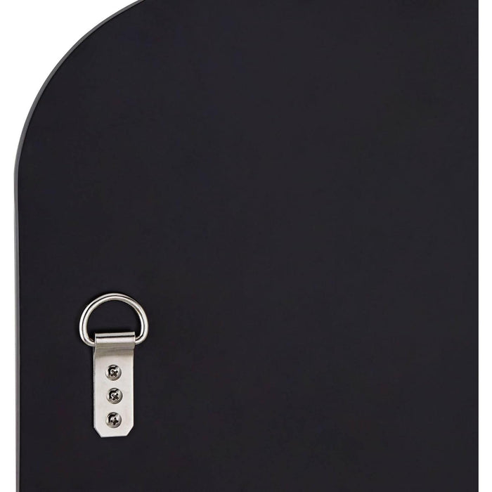 Modern Abstract Silver Frameless Wall Mirror for Bedroom, Living Room, Home, Office, or Entryway - 29 1/2 Wide