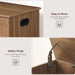 Honey Brown Engineered Wood Storage Chest ThirtyNineIn