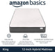 Gel-Infused Memory Foam Mattress, 12-Inch Hybrid, Cushion Firm, Cool Touch, Certipur-Us® Certified Foam, King, White / Gray