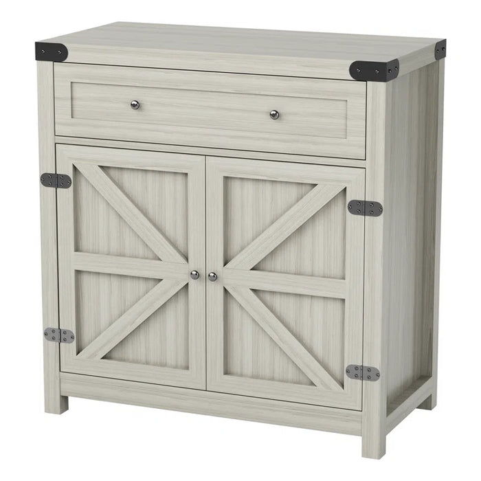 33" Tall 2 - Door Accent Cabinet with 1 Drawer
