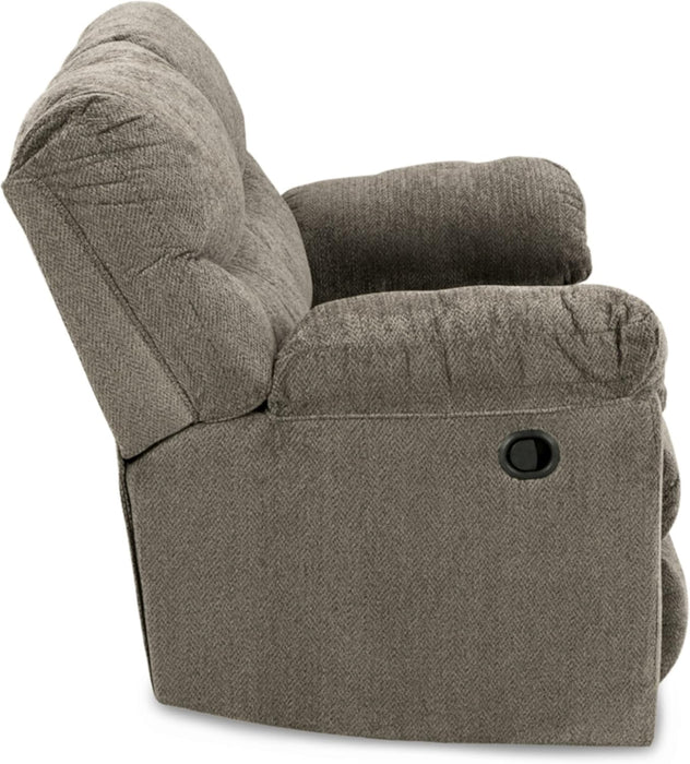 Tufted Recliner Loveseat - Light Gray