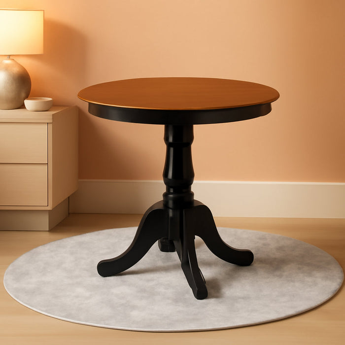 Edan Black and Cherry Rubber Wood 30'' round Table