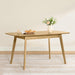 Extendable Dining Table FortySevenToFiftyNineInches Oak Veneer