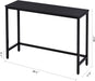 39.4” Console Table, Hallway Entrance Table Sofa Table behind Couch, for Living Room, Entryway, Easy Assembly, Accent Table, Black