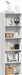 5-Tier Shelf Bookcase, Freestanding Wood Storage Display Open Bookshelf for Home Office, White