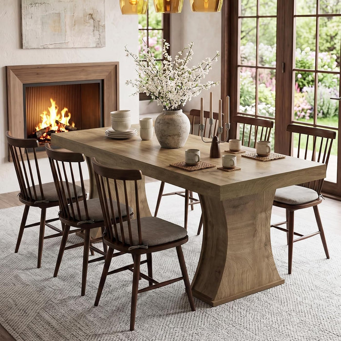 78" Dining Table, Kitchen Table for 6-8,Large Dining Room Table