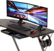 Vista L-Shape Desk with Monitor Stand, Espresso