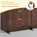 Walnut Dresser 47Inch Wide Storage Cabinet Bedroom