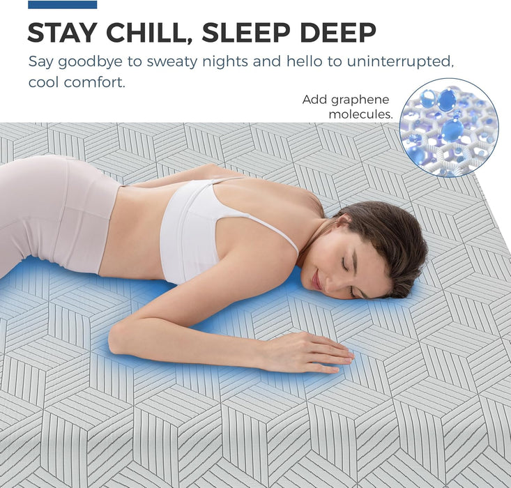 Queen Size 10 Inch CoolingGelMemoryFoam MattressForBackPainRelief