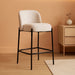 26 Inch Counter Height Bar Stools Set of 2, Modern Barstools, Beige