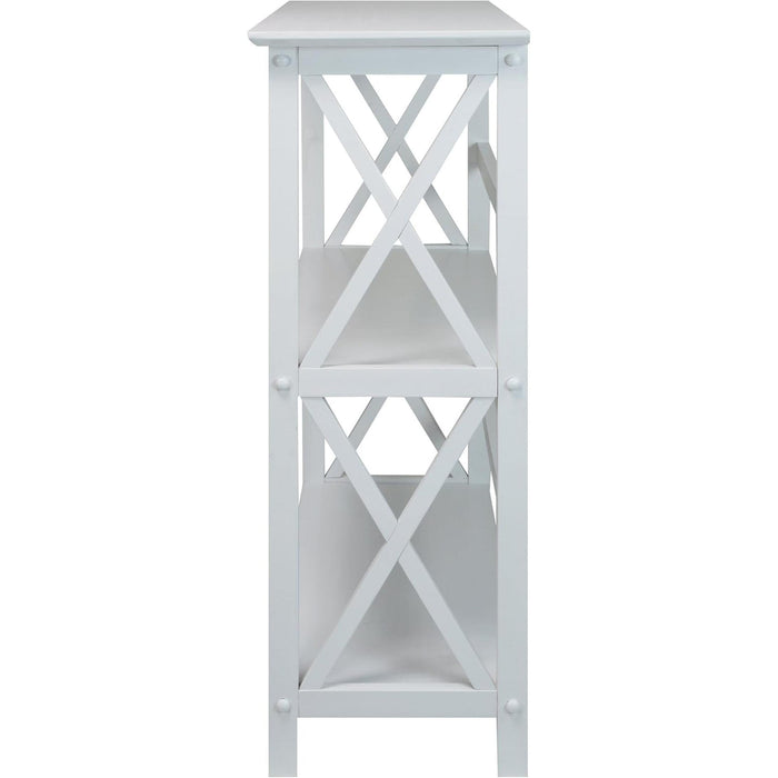 3-Shelf Montego Bookcase, White