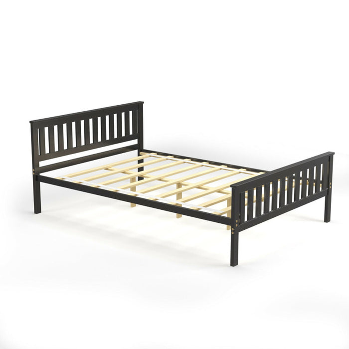 Twin/Full/Queen Size Wood Platform Bed with Headboard