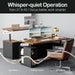 71 Inches Electric Standing Desk Lockable Cabinets