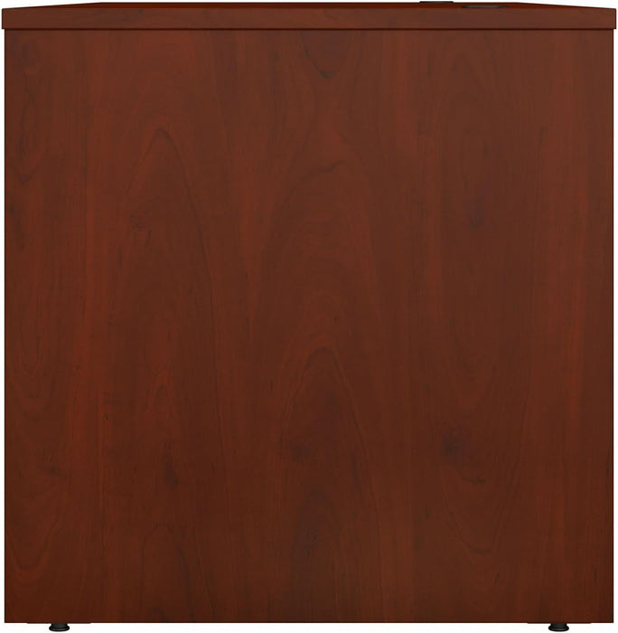 Bush Business Furniture Studio C 72W Computer Desk with Wire Management and Modesty Panel in Hansen Cherry, Professional Table for Home Office and Corporate Office