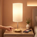 Touch Bedside Table Lamp with USB - 3 Way Dimmable Wood Lamp for Bedroom Nightstand, Desk Lamp with Charging Station for Dorm, Living Room, Office, Kids Room, Small, 14In