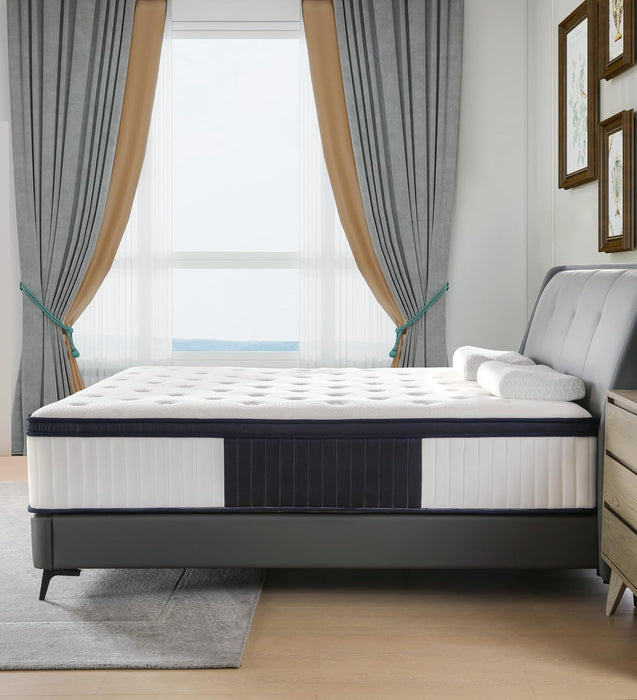 14 Inch Queen Hybrid MemoryFoam Mattress PocketSpring