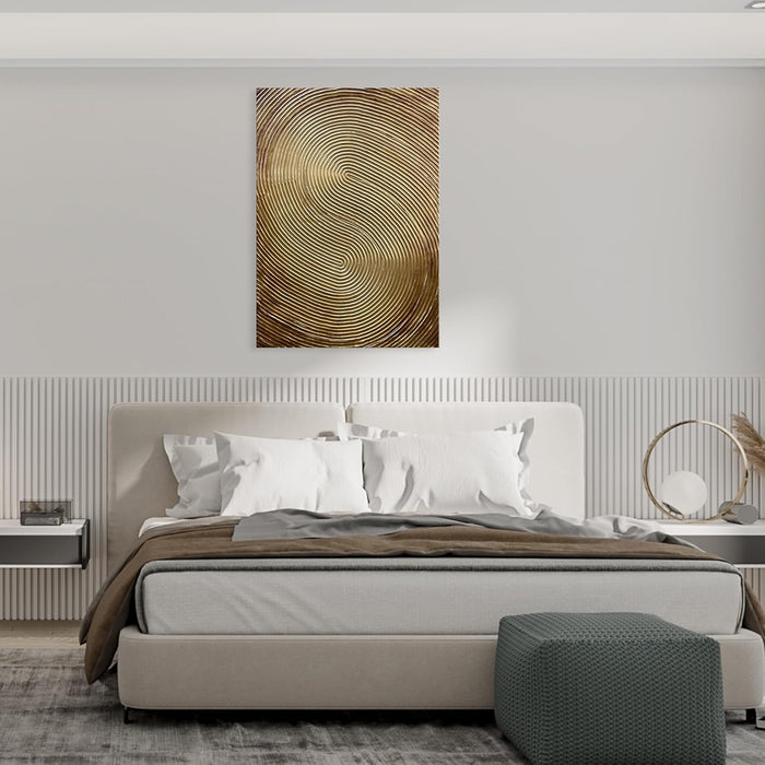 Art Hand-Painted Modern Abstract Oil Painting 40X28 Inches Gold Texture Oil Painting Home Office Corridor Wall Decorative Art Painting