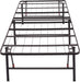 Foldable Metal Platform Bed Frame, Noise-Free Mattress Foundation with Tool-Free Assembly, 18 Inches High, Sturdy Steel Frame, No Box Spring Needed, Twin Size, Black