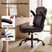 PU Leather Office Chair, Computer Desk Chair with Dual Back Support