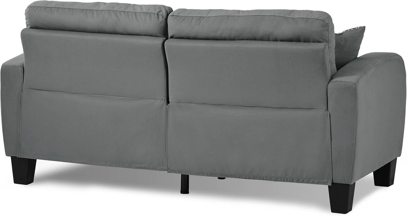 Modern Gray Fabric Sofa - Sinclair