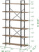 Tall Bookcases and Book Shelves 6 Shelf, Metal Wooden Book Shelf and Storage Rack, Modern Etagere 6 Tier Bookshelf, Farmhouse Large Display Bookshelves for Bedroom Living Room Office, Rustic Oak