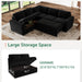 Modular Sleeper Sectional Sofa Charcoal With Storage