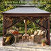 10' X 10' Pop up Gazebo Tent (Coffee)