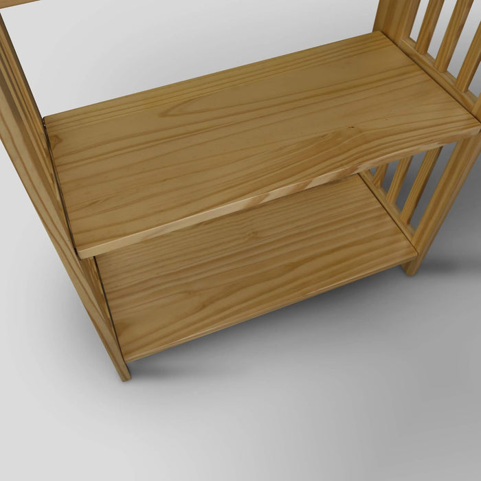 Soho Manhattan 4-Shelf Folding Bookcase 26"" Wide - Natural (333-40)