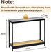 Bamboo Narrow Console Table, 39.4"(L) Wood Small Entryway Table with Rattan and Glass, Accent Slim Hallway Tables, Thin Sofa Side Tables for Hallway, Living Room, Bedroom, Foyer, Black