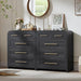 Chest of Drawers, Curved Dresser for Bedroom Small Dressers