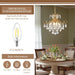 Golden Crystal Chandeliers 4 Light Dining Fixtures