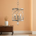 Eleanor 27 Inches Brushed Nickel Crystal Chandelier