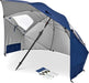 Premiere UPF 50+ Umbrella Shelter for Sun and Rain Protection (8-Foot, Blue)