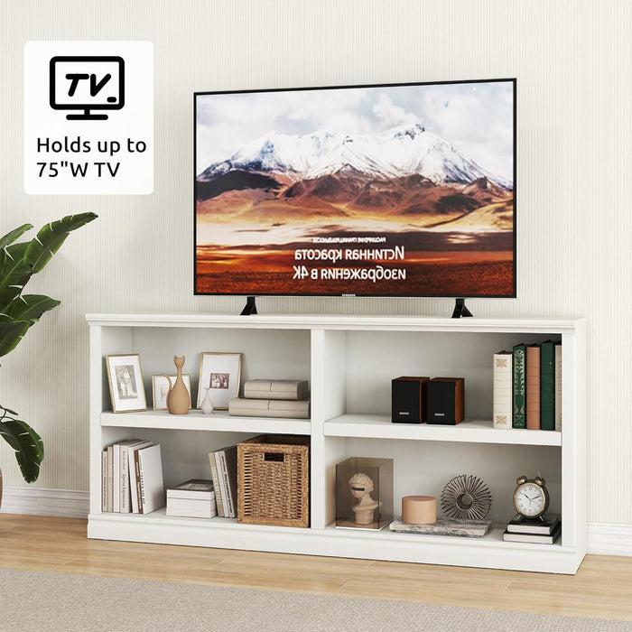 Dbuibni 9 Cube Bookshelf Farmhouse Storage Organizer Wooden Open Shelf Bookcase 3 Tier Display Cabinet Rack Bedroom Living Room Brown Amp - View #3