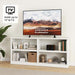 White Bookshelf Double Wide 64“ 2-Tier Bookcase 4 Cube Storage Organizer Wooden Bookcases for Bedroom and Home Office Decor Display
