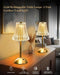 Gold Rechargeable Table Lamp [2 Pack], Cordless Touch LED Bedside Lamp with 3 Color Modes, USB Dimmable