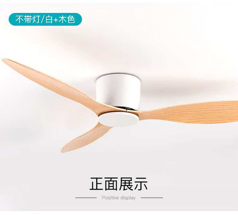 Modern Led Ceiling Fan without Lights DC Motor 6 Speeds Timing Fans 20CM Low Floor Loft Remote Control Lux&Vitae Fan with Lights