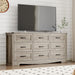 9-Drawer Dresser for Bedroom, Modern Wooden Chest of Drawers with Metal Handles, Anti-Tipping Design, Sturdy and Stable Storage Organizer for Living Room, Entryway, Home Office