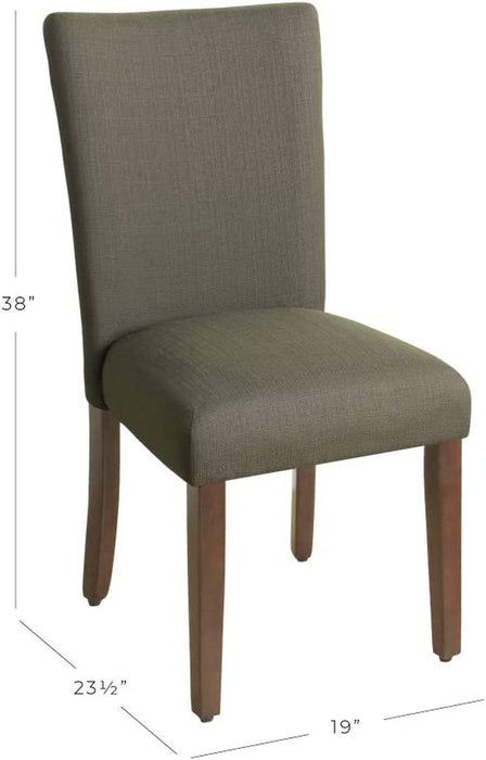 Parsons Classic Upholstered Accent Dining Chair, Single Pack, Brown