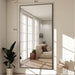 76"X34" Rectangle Full Body Floor Mirrors, Full Length Mirror Hanging or Leaning, Aluminum Alloy Frame Wall Mirror for Bedroom, Dressing Room, Black